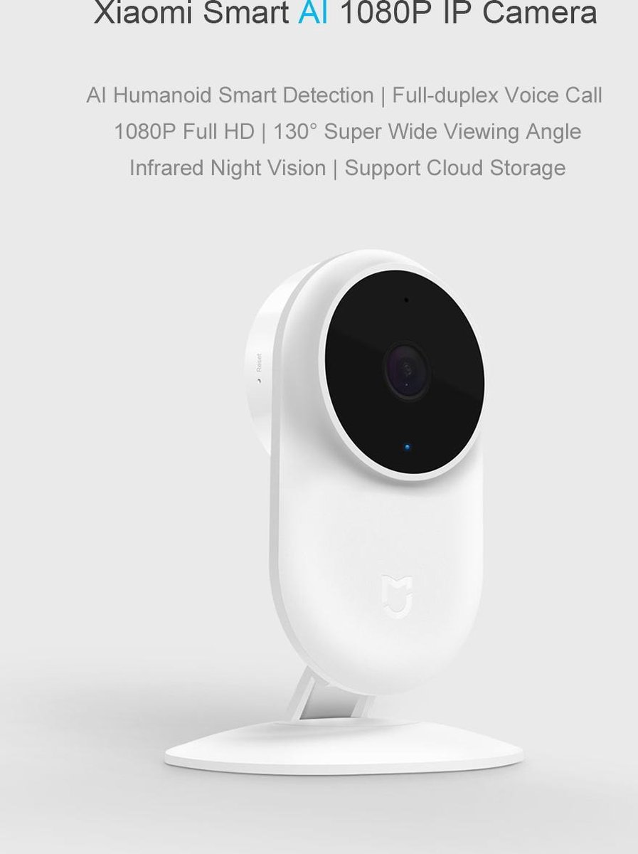 Xiaomi MiJia 1080P 130 ° infrarood nachtzicht 2,4 Ghz / 5 ...