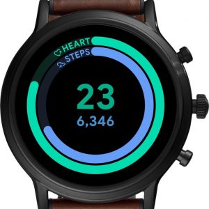Fossil Carlyle Gen 5 FTW4026 - Smartwatch - Zwart/bruin