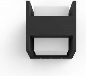 Philips Hue Fuzo wandlamp - White - zwart - smal - gesloten - Buiten