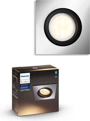 Philips Hue Milliskin inbouwspot - warm tot koelwit licht - aluminium - vierkant
