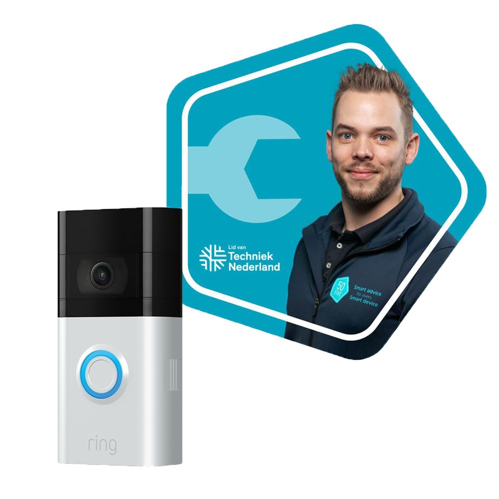 Ring 3 Videodeurbel met installatie