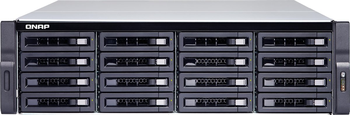 16-bay rackmount NAS AMD RX-421ND 8GB DDR4 2xM.2 2280/2260 SATA slots 4xGbE LAN