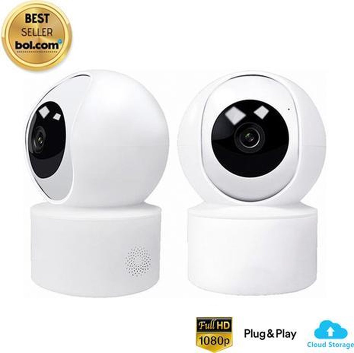 GRATIS 32GB MICRO SD - Beveiligingscamera Cloud wifi 3.0 - 32 GB micro sd geheugenkaart - Full HD - 1080P - beweeg en geluidsdetectie - Alarm functie - nachtvisie - Wifi - opslag in cloud - Veilige