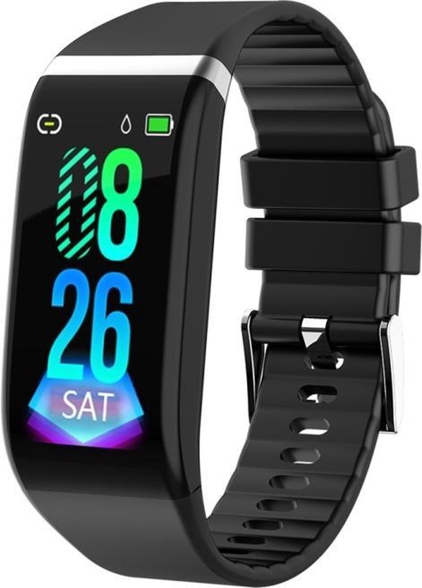 Let op type!! C919 1 14 inch IPX67 waterdichte SmartWatch ondersteuning oproep herinnering/hartslag monitoring/Blood Drukbewaking/slaapbewaking (zwart)