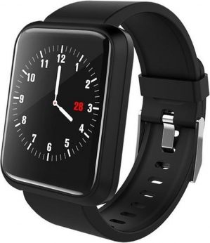 Let op type!! Sport 3 Smart Watch bloeddruk IP67 waterdichte fitness tracker klok Smartwatch voor IOS Android wearable devices (zwart)