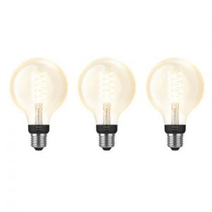 Philips Hue Bluetooth White E27 7W Globe 13,5 cm Three pack Filament Lichtbron