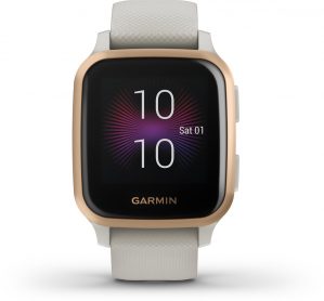 Garmin Venu Sq Music - Smartwatch - Beige/roségoud