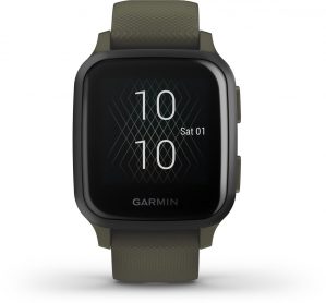 Garmin Venu Sq Music - Smartwatch - Donkergroen