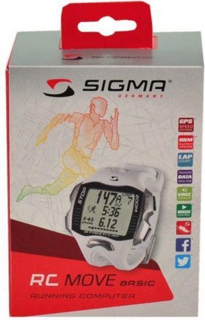 HARTSLAGMETER SIGMA RC MOVE WHITE INCL SOFTWARE & BT DONGLE ZONDER BORSTBAND