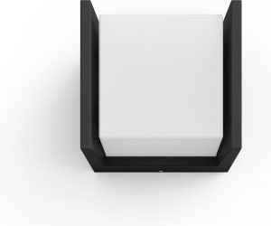 Philips Hue Fuzo wandlamp - White - zwart - smal - open - Buiten