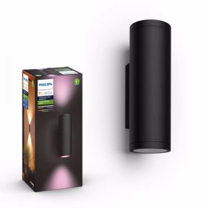 Philips hue APPEAR MUURLAMP - WIT EN GEKLEURD LICHT (Zwart)