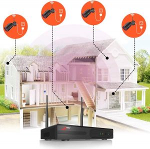 2MP Bewakingscamera Kit draadloos Hdd Nvr 1TB