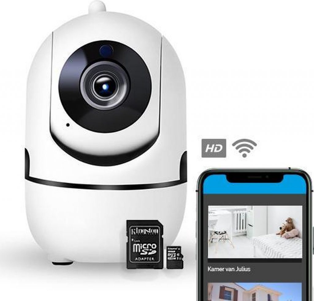 Agunto IP Beveiligingscamera Incl. SDKaart 1080P WIFI Smart Camera