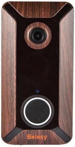 Belesy® X2 Wood - Deurbel Met Camera - Houtlook - Zonder Abonnement - HD Beeld - Opslaan in Cloud - WIFI - Horen en Spreken - 166 graden lens - App - Deurbellen
