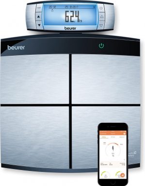 Beurer BF105 - Personenweegschaal lichaamsanalyse - Bluetooth - 180kg - RVS