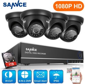 CAMERA DVR SYSTEEM 2mp HDMI TVL 8CH HDMI DVR full-hd met 1TB harde schijf