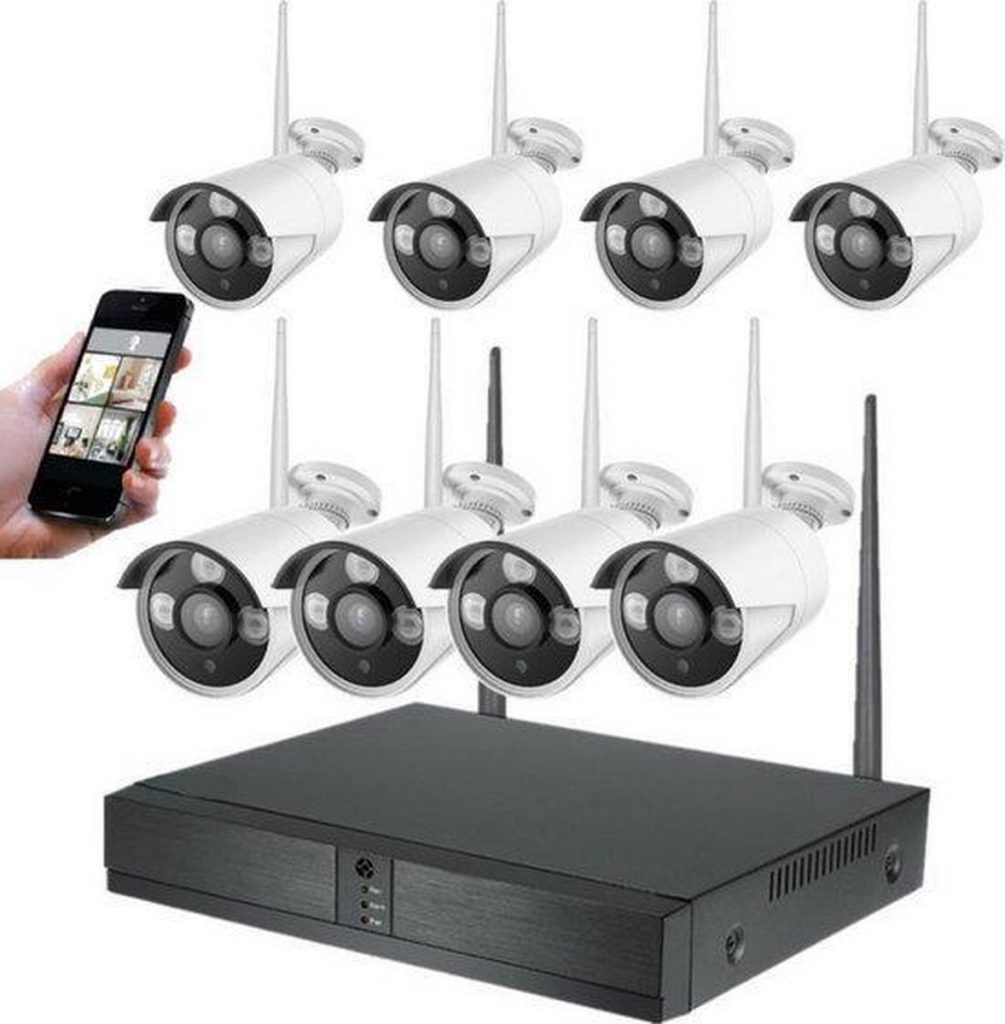 CCTV Beveiligingscamera set met 8 Cameras Outdoor Buiten Home