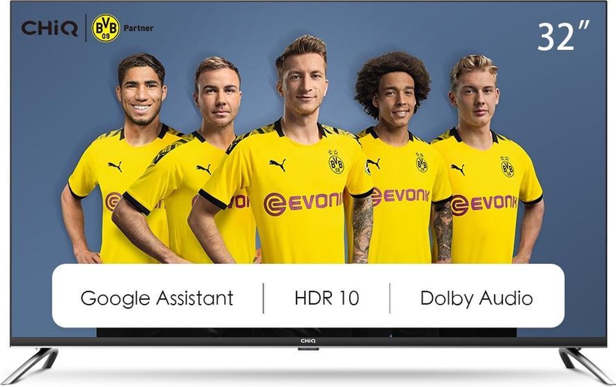 CHiQ L32H7A - 32 inch LED TV - Android Smart TV - Chromecast built-in