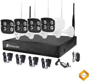 Camera Buiten Beveiliging Systeem - 4 Camera's en Recorder 500GB Harde Schijf Bewakingscamera set