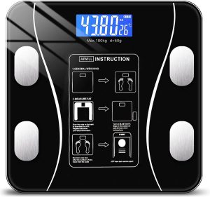 Chessna's® | slimme weegschaal - smart scale - personenweegschaal - lichaamsanalyse - met GRATIS persoonlijke app met bluetooth - BMI en gewicht meter - vetpercentagemeter - spiermassameter - 12 regelkanalen