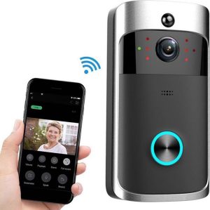 Direct-security M3 720P smart wifi ultra low power video visuele deurbel, ondersteuning mobiele telefoon bewaking op afstand en nachtzicht (zwart)