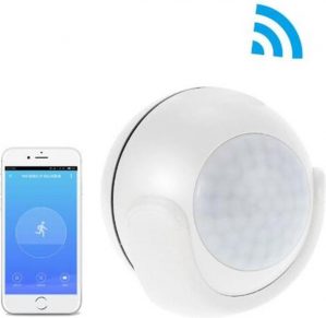 Direct-security Smart Home WiFi PIR Bewegingssensor Mobiele APP Beveiliging Infraroodalarm (wit)