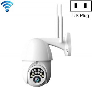 Direct-security V380 1080P HD draadloze balcamera 355 graden roterende buitenhuis WiFi-bewakingscamera, US-stekker