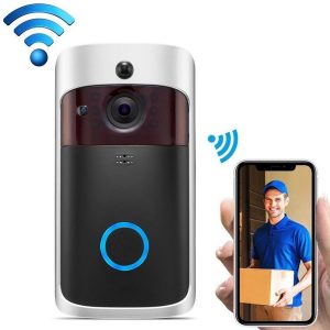 Direct-security V5 Standard Edition 720 Wireless WiFi Smart Video deurbel, Ondersteuning Motion Detection & Infrarood Night Vision & Two-way Voice (zwart zilver)
