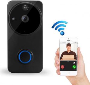 Direct-security WF04 HD 720P beveiligingscamera slimme wifi-intercom videodeurbel, ondersteuning infrarood nachtzicht / bewegingsdetectie (zwart)