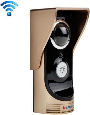 Direct-security Waterdichte WiFi Remote Video Intercom Deurbel met 1/3 inch 1.0MP camera, ondersteuning voor iOS en Android APP, waterdicht niveau: IP55 (goud)