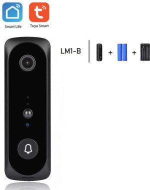 DrPhone LM1-B Smart Video Deurbelcamera - 1080P - HD - Nachtzicht Camera - Wifi video deurbel - Draadloze IP deurbel -