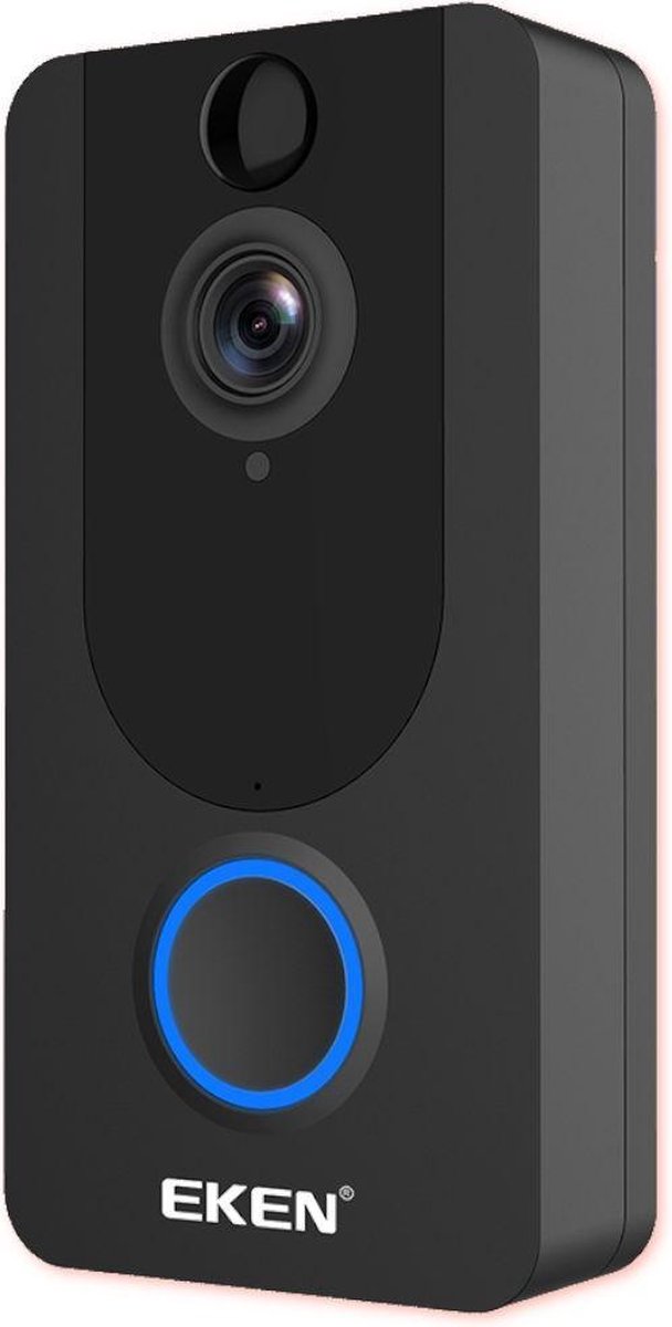 Eken V7 1080P Smart Home Deurbel met camera - Met gong & oplaadbare batterijen
