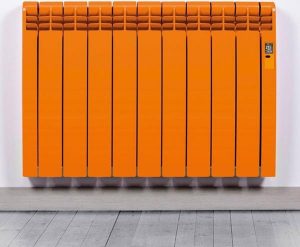 Elektrische Radiator Wifi Pastel Orange (RAL) - Smartcontrol via app - Energiebesparende functies - Laag verbruik - Realtime consumptie - 9 elementen - 990 W - Zuinigste Radiator