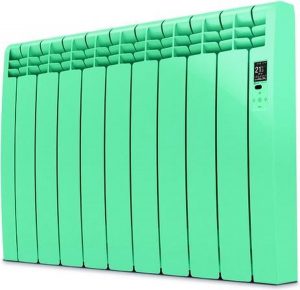 Elektrische Radiator Wifi - Smartcontrol via app Light Green (RAL) - Energiebesparende functies - Laag verbruik - Realtime consumptie - 13 elementen - 1430 W - Zuinigste Radiator