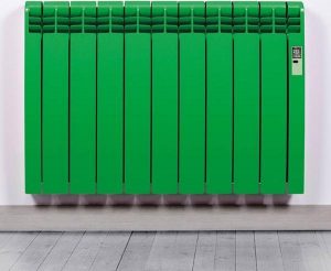 Elektrische Radiator Wifi - Smartcontrol via app Pure Green (RAL) - Energiebesparende functies - Laag verbruik - Realtime consumptie - 9 elementen - 990 W - Zuinigste Radiator