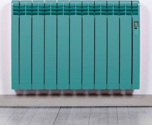 Elektrische Radiator Wifi - Smartcontrol via app Turquoise Blue (RAL) - Energiebesparende functies - Laag verbruik - Realtime consumptie - 15 elementen - 1600 W - Zuinigste Radiator