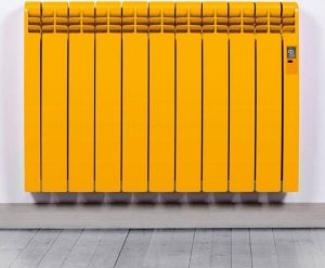 Elektrische Radiator Wifi Sun Yellow (RAL) - Smartcontrol via app - Energiebesparende functies - Laag verbruik - Realtime consumptie - 5 elementen - 550 W - Zuinigste Radiator