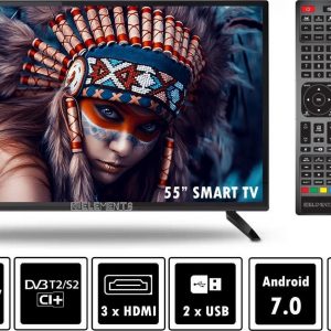 Elements Android Smart Tv 55" 4K