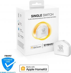 FIBARO Single Switch - Werkt alleen met Apple Homekit - Inbouw schakelaar - 1800W