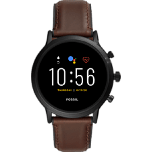 FOSSIL Gen 5 Touchscreen Smartwatch Carlyle 44 mm Bruin/Leer