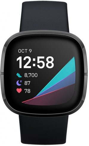 Fitbit Sense Health-Smartwatch Smartwatch Zwart