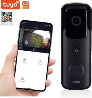 FlinQ Slimme Video Deurbel - FULL HD Camera - Draadloos
