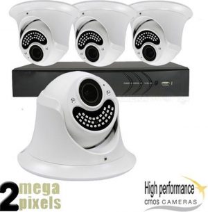 Full HD CVI camerasysteem - 4 camera's - 30 meter nachtzicht - 1000GB harde schijf - cvs436