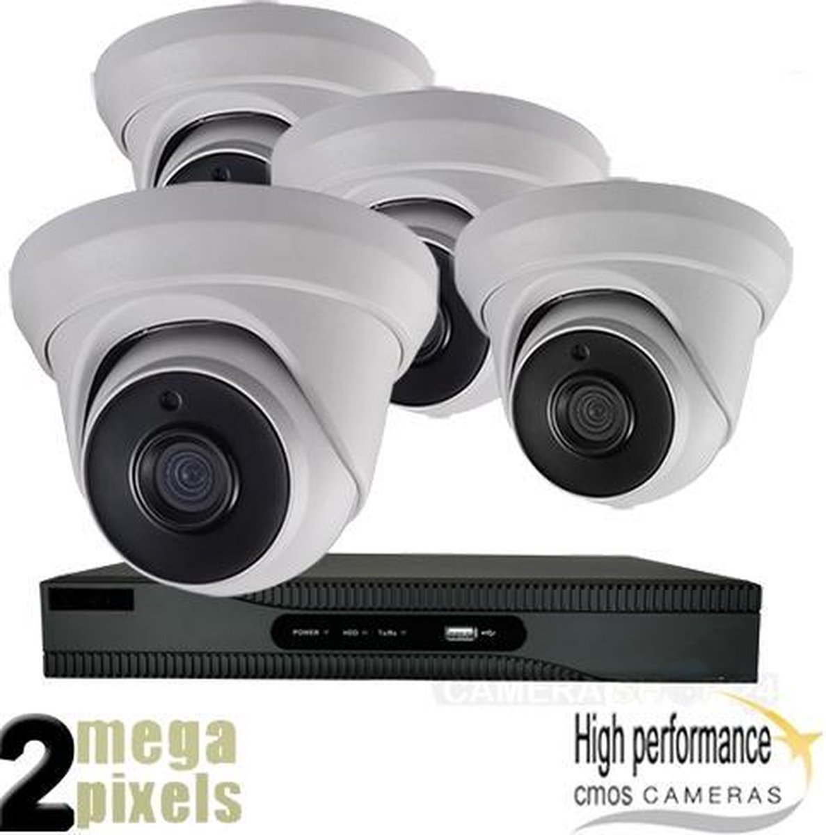 Full HD camerasysteem nachtzicht 40 mtr - cvs439 *pakket met 4 camera's
