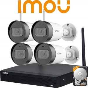 IMOU WiFi camera set 4x 2MP G22P - NVR1104HS-W-S2-CE + 1TB HDD - Nachtzicht - Microfoon - Geschikt voor Google Home en Alexa