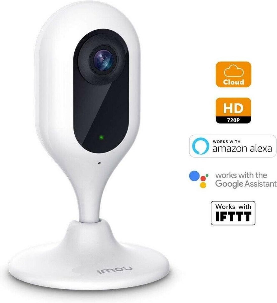 Imou Cue 1080P IP-beveiligingscamera Binnen Plafondmuur 1920 x 1080 Pixels Ingebouwde microfoon en luidspreker (tweeweg audio) voor geluidopname en communicatiemogelijkheden