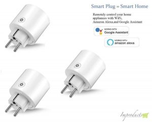 Inktmedia® Huismerk Intelligent stopcontact / wifi stekker smart plugs maakt u huis slim 3 stuks