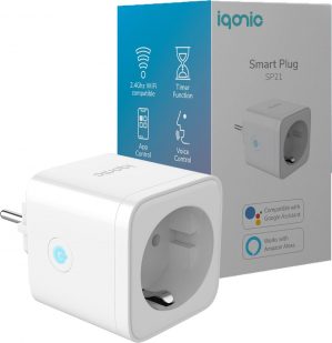 Iqonic® Slimme Stekker - Tijdschakelaar & Energiemeter - Smart Plug - Smartphone App