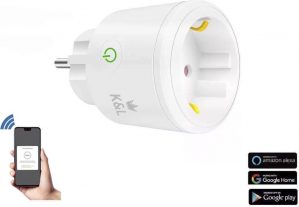 K&L Smart Plug - Tijdsschakelaar - Google Home, Amazon Alexa en IFTTT compatible - Slimme Stekker