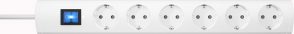 Kopp 233002019 Socket strip (+ switch) 6x White PG connector 1 pc(s)